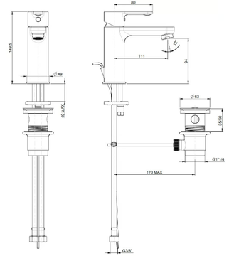 MOCCA 60054 - Washbasin taps by Rubinetterie Frattini - view 3